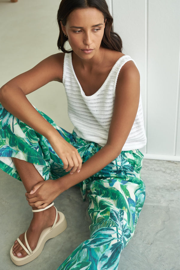 Little Lies Penelope Women's Pants Green Leaf Zabecca Living