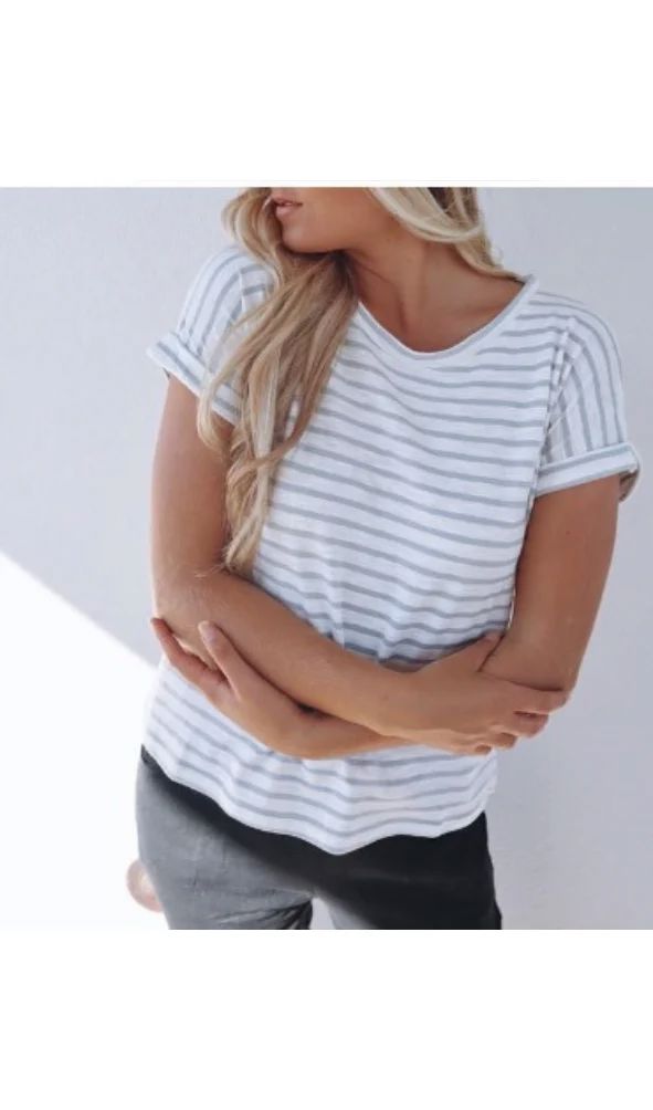 LITTLE LIES Rhodes Tee - Cloud Tee - Zabecca Living