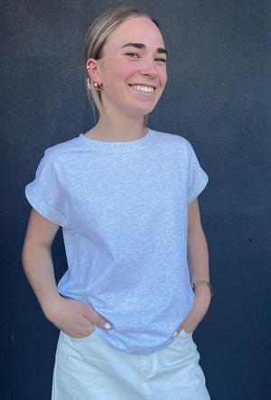 LITTLE LIES Rhodes Tee - Grey Tee - Zabecca Living