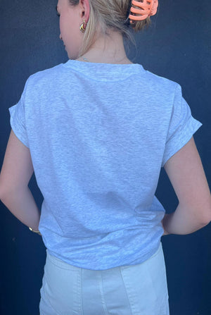 LITTLE LIES Rhodes Tee - Grey Tee - Zabecca Living