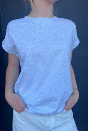 LITTLE LIES Rhodes Tee - Grey Tee - Zabecca Living