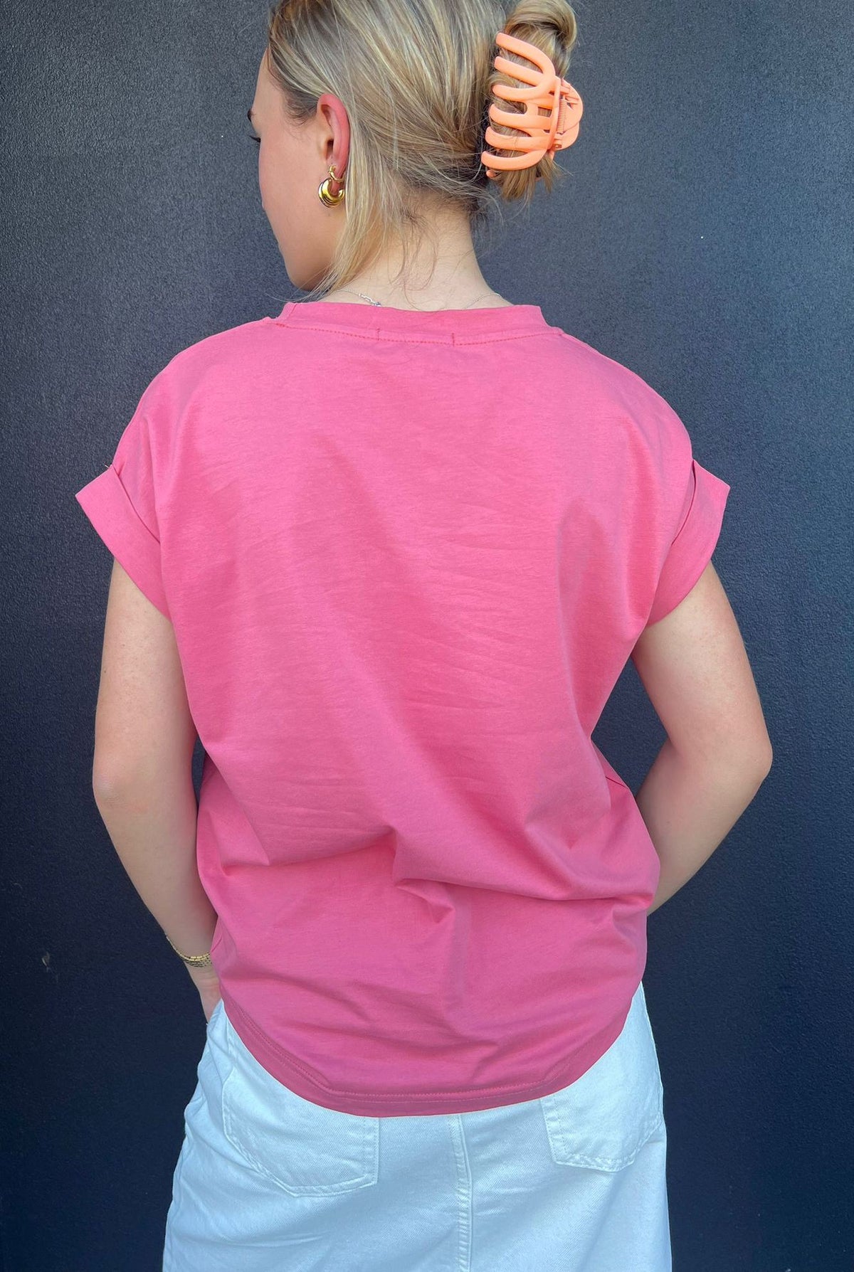 LITTLE LIES Rhodes Tee - Raspberry Tee - Zabecca Living