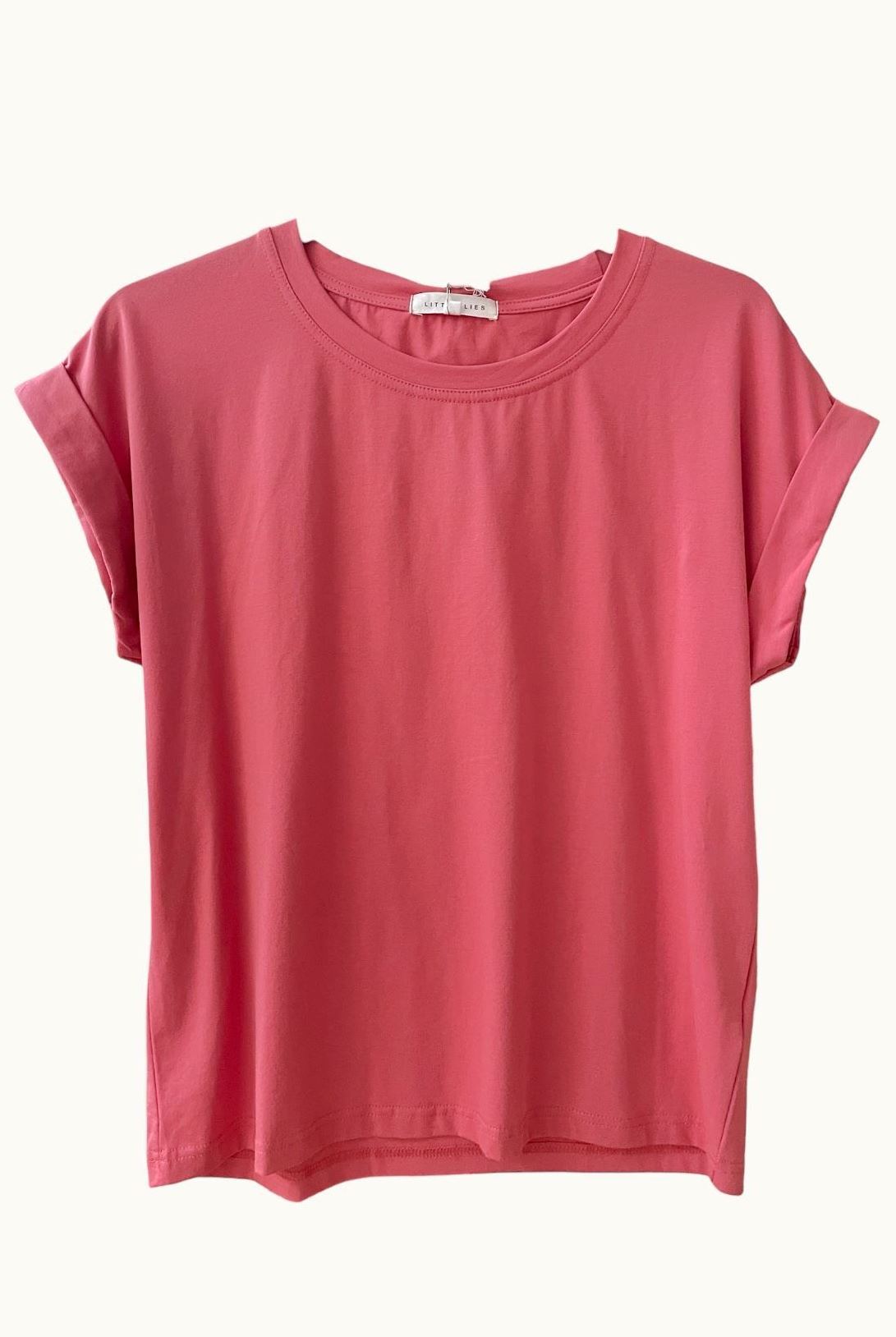 LITTLE LIES Rhodes Tee - Raspberry Tee - Zabecca Living