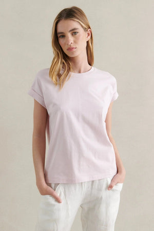 LITTLE LIES Rhodes Tee - Soft Pink Tee - Zabecca Living