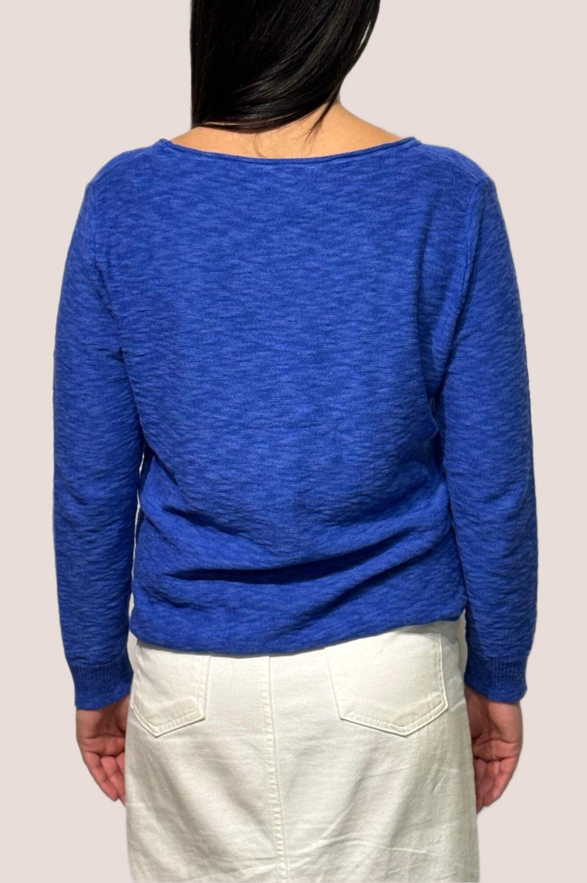 LITTLE LIES Sacha Top - Blue Jumpers + Knitwear - Zabecca Living