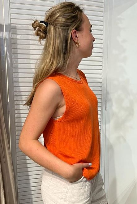 LITTLE LIES Spring Tank - Orange Tank - Zabecca Living