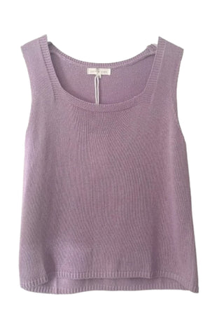 LITTLE LIES Square Neck Tank - Lilac Tank - Zabecca Living