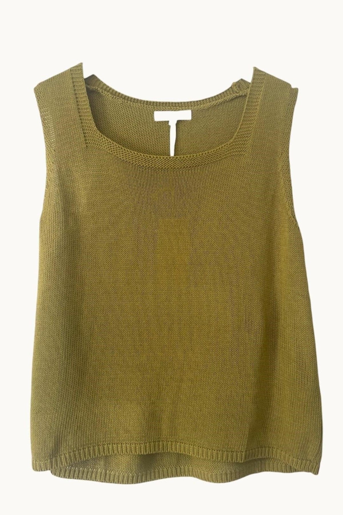 LITTLE LIES Square Neck Tank - Olive Tank - Zabecca Living