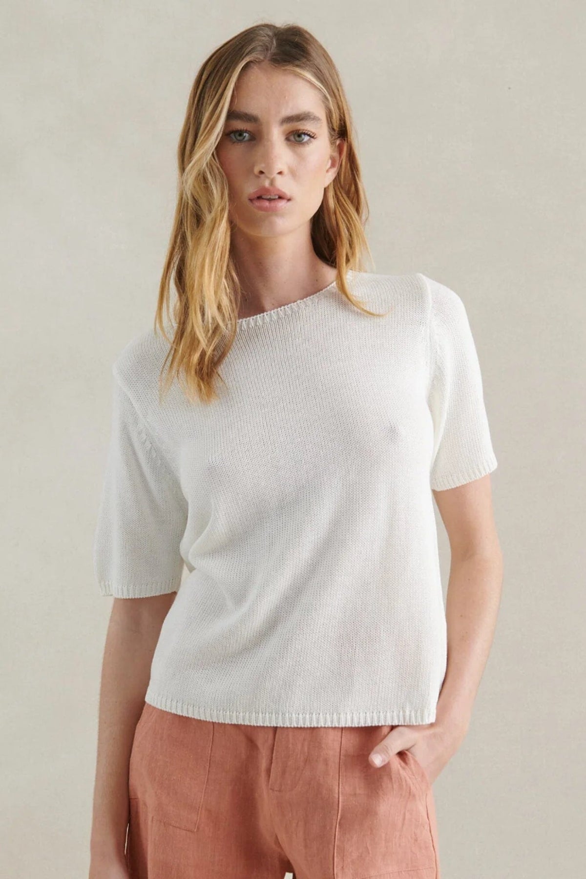 LITTLE LIES Summer Tee - White Jumpers + Knitwear - Zabecca Living