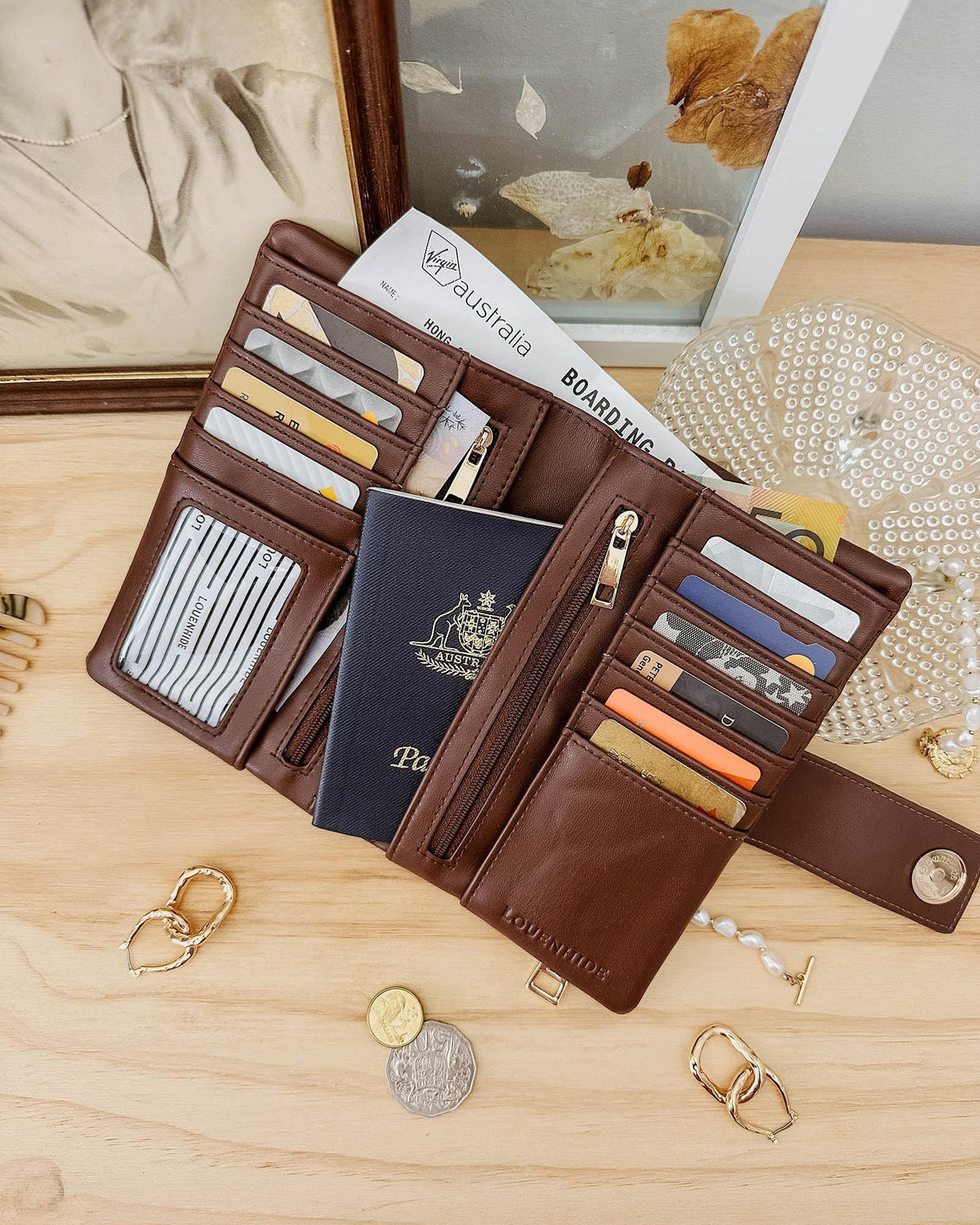 LOUENHIDE Bailey Wallet - Cocoa WALLET - Zabecca Living