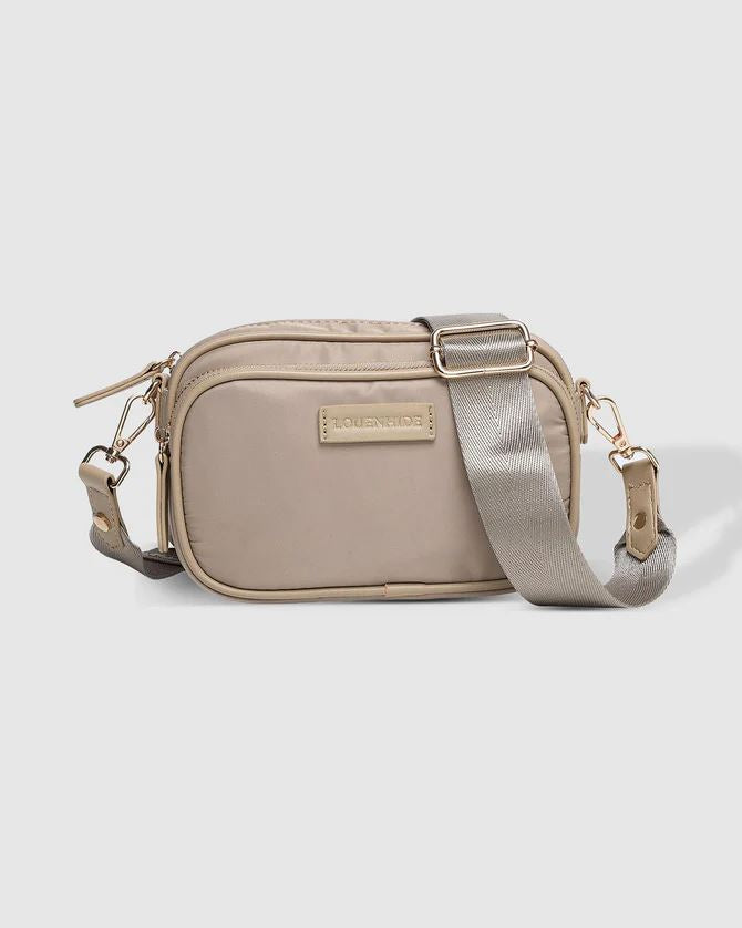 LOUENHIDE Cali Nylon Crossbody Bag - Beige HANDBAG - Zabecca Living