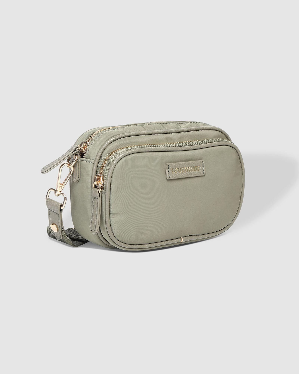 LOUENHIDE Cali Nylon Crossbody Bag - Khaki HANDBAG - Zabecca Living
