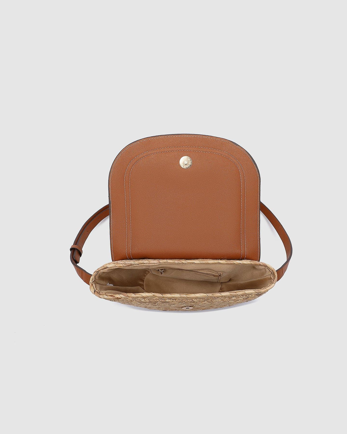 LOUENHIDE Dixie Straw Crossbody Bag - Natural Tan HANDBAG - Zabecca Living