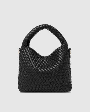 LOUENHIDE Gabby Mini Woven Shoulder Bag - Black HANDBAG - Zabecca Living
