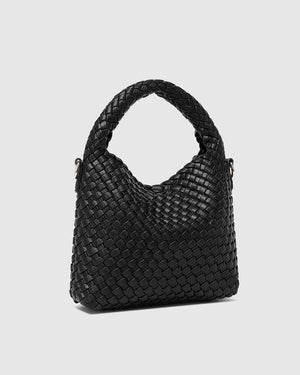 LOUENHIDE Gabby Mini Woven Shoulder Bag - Black HANDBAG - Zabecca Living