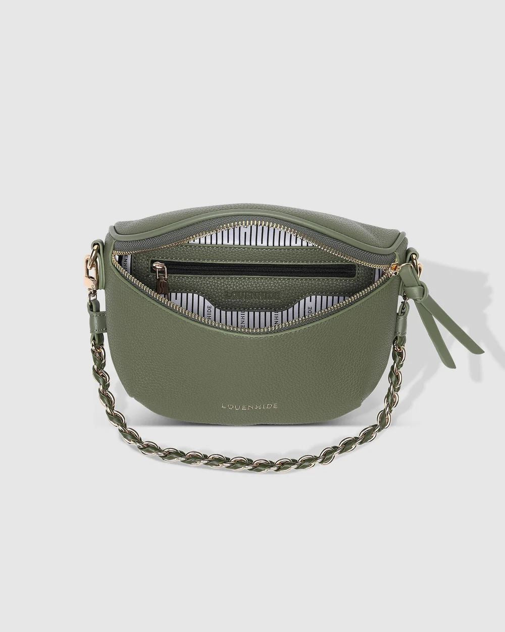 LOUENHIDE Halsey Sling Bag - Khaki HANDBAG - Zabecca Living