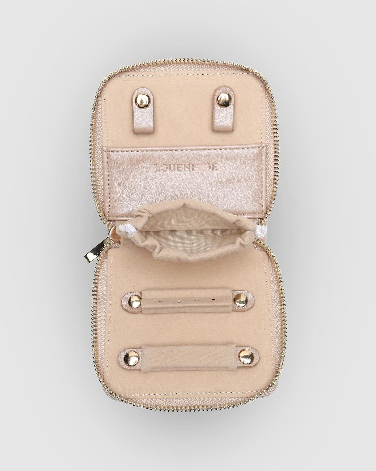 LOUENHIDE Juniper Jewellery Case - Velvet Malt Jewellery Box - Zabecca Living