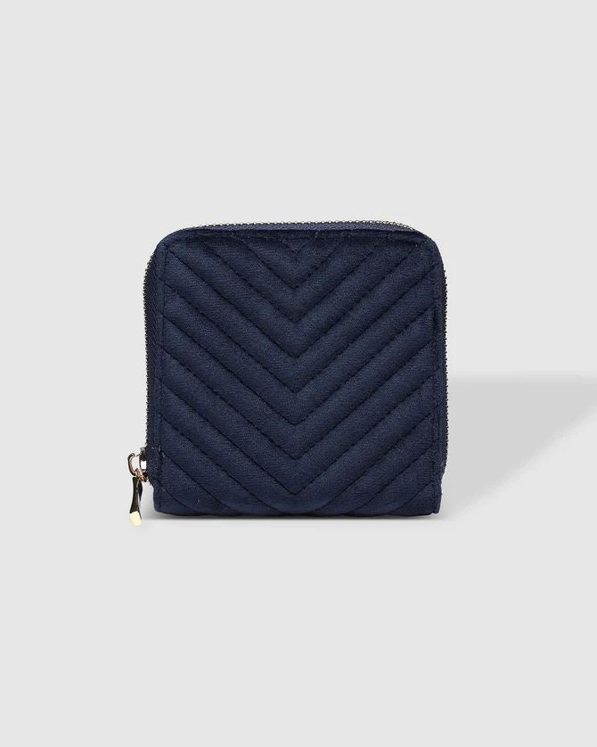 LOUENHIDE Juniper Jewellery Case - Velvet Navy Jewellery Box - Zabecca Living