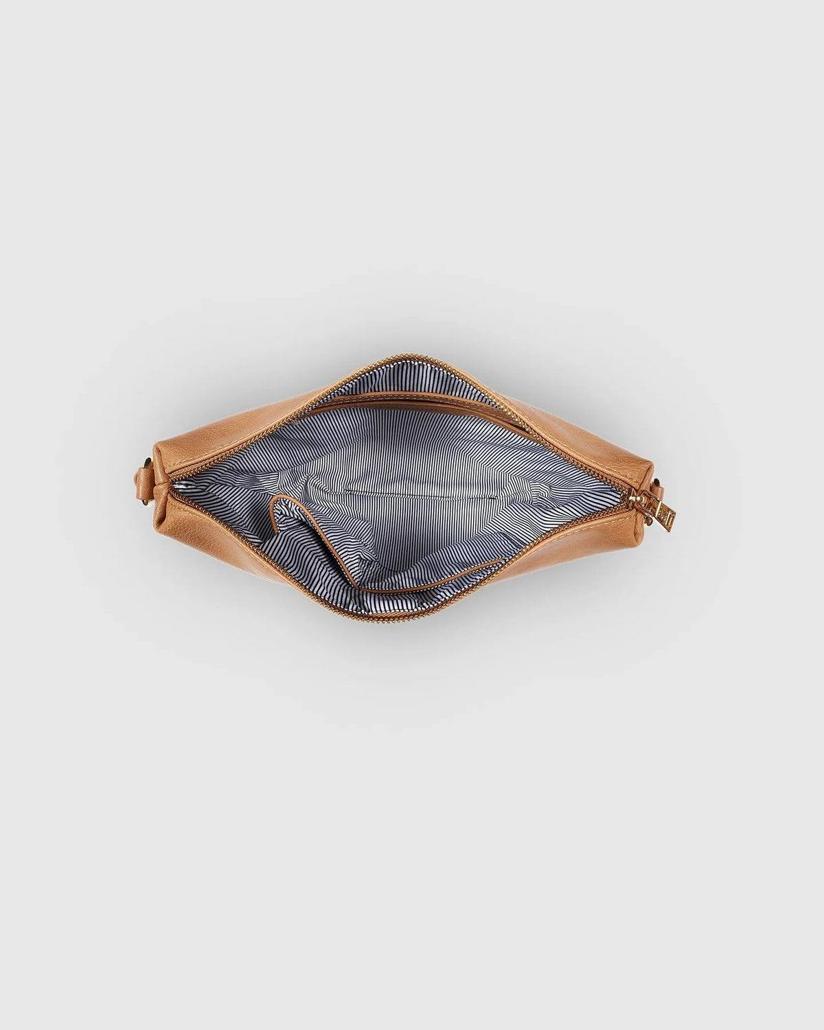 LOUENHIDE Kasey Crossbody Bag with Stripe Strap - Camel HANDBAG - Zabecca Living