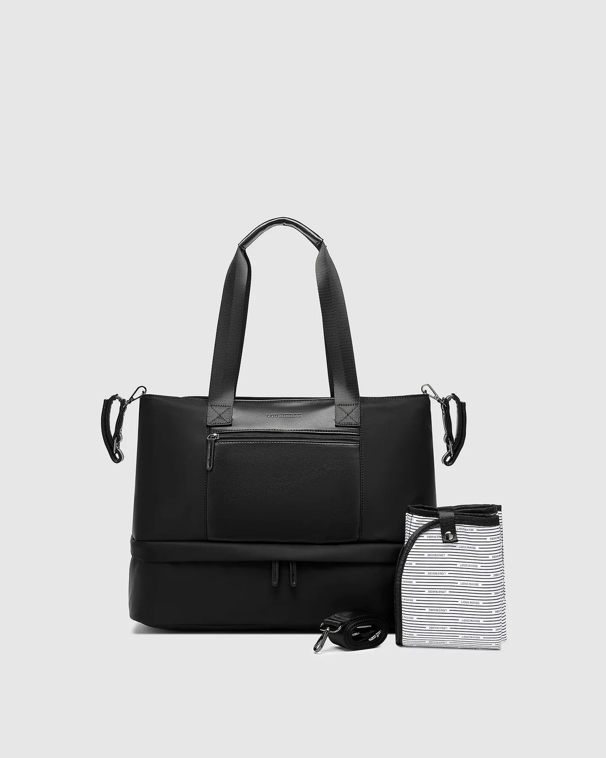 LOUENHIDE Madden Nylon Baby Bag - Black HANDBAG - Zabecca Living