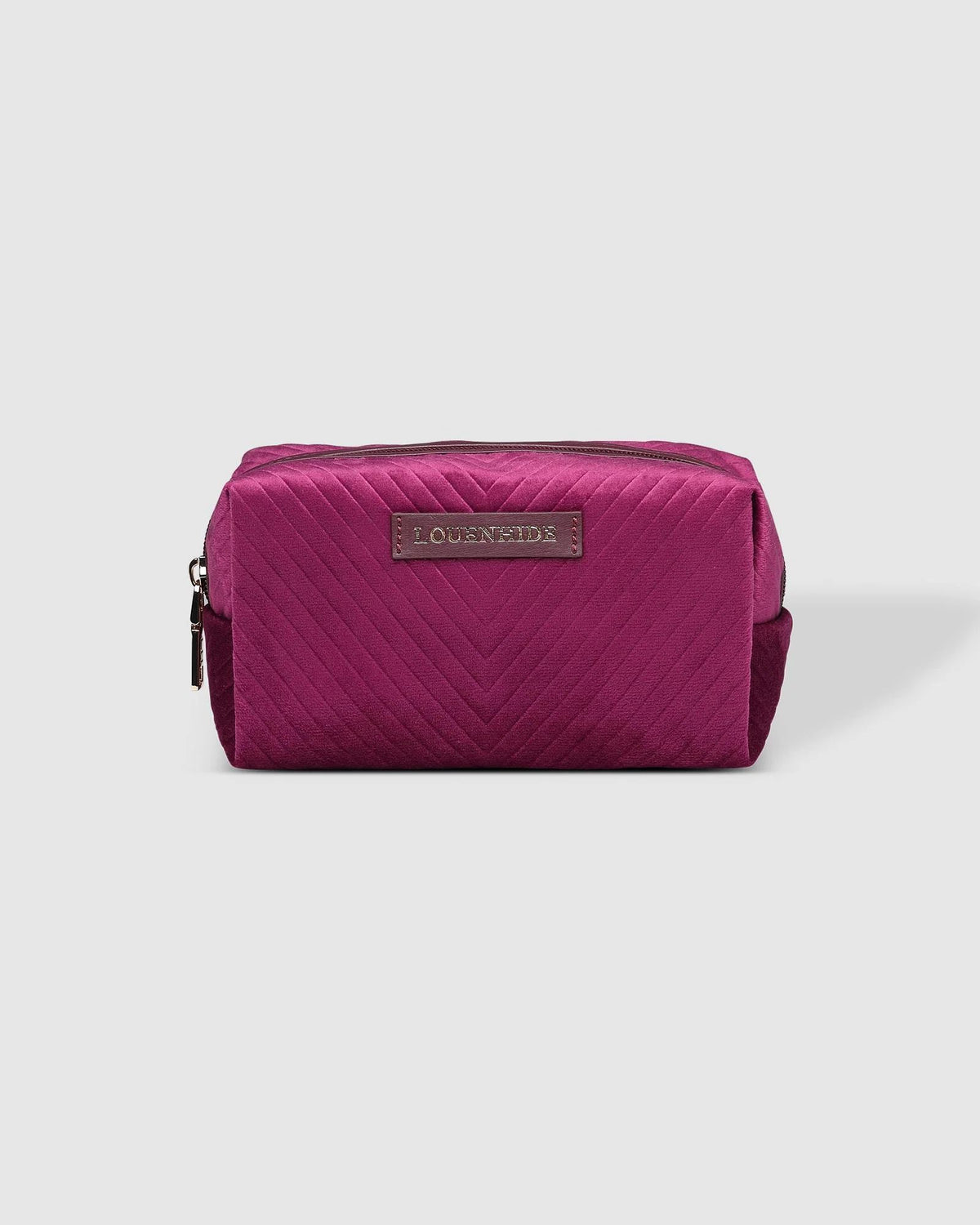 LOUENHIDE Mae Pouch - Velvet Shiraz toiletry bag - Zabecca Living