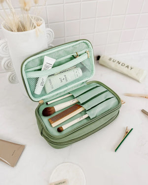 LOUENHIDE Maggie Rosie Cosmetic Bag Set - Sage Green COSMETIC BAG - Zabecca Living