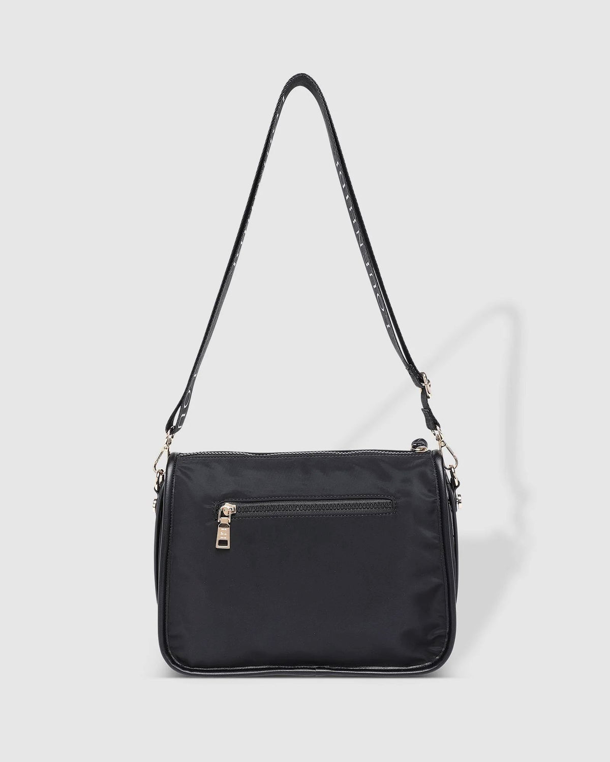 LOUENHIDE Milan Nylon Crossbody Bag - Black HANDBAG - Zabecca Living