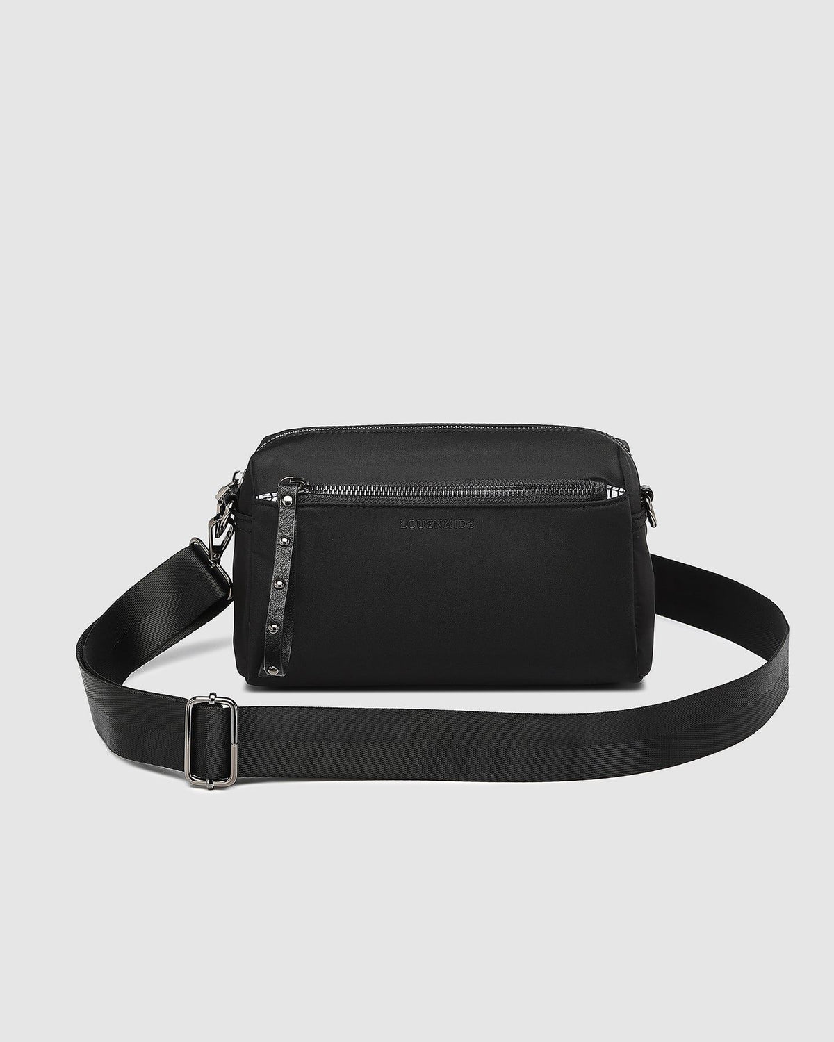 LOUENHIDE Rowie Nylon Crossbody Bag - Black HANDBAG - Zabecca Living