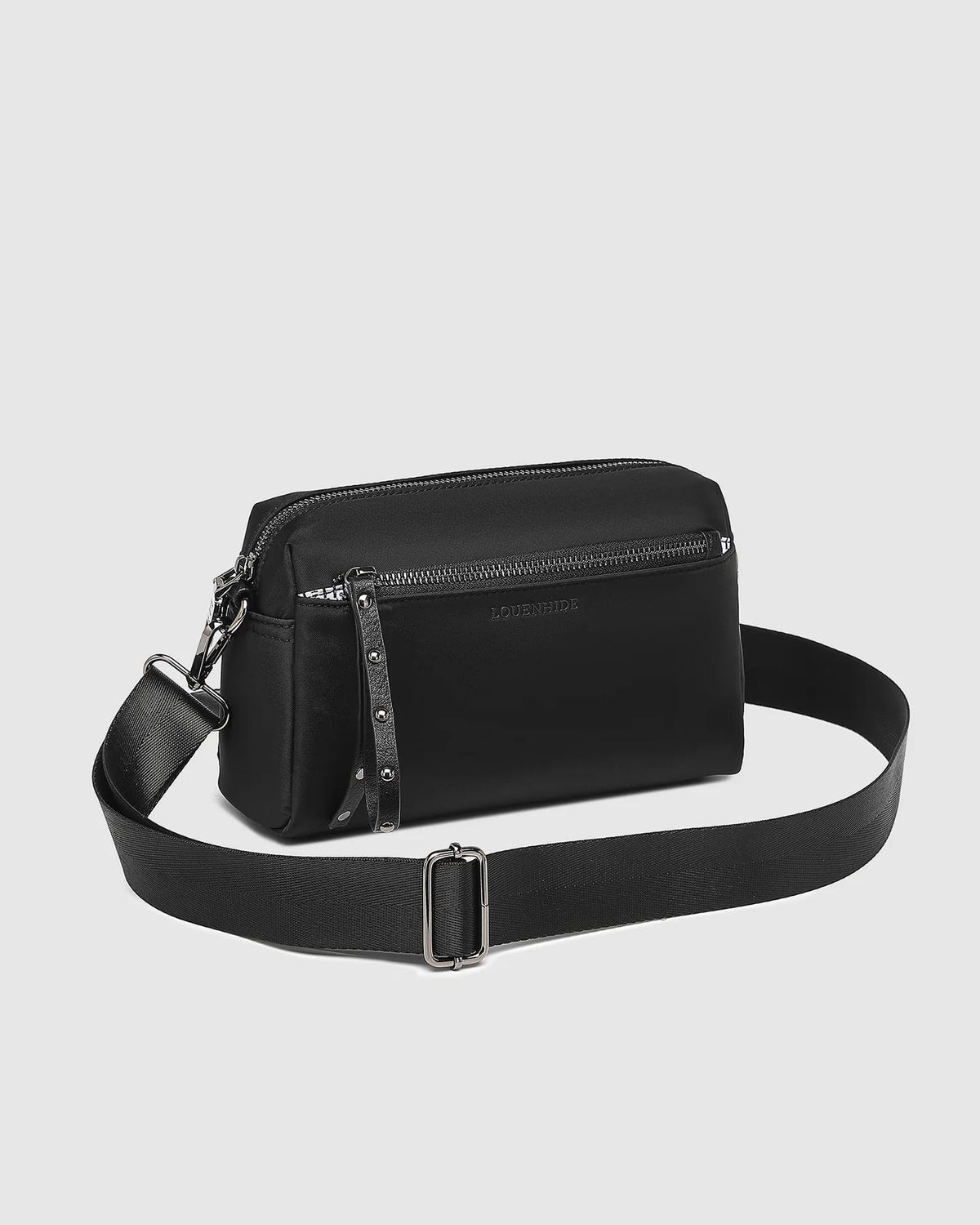 LOUENHIDE Rowie Nylon Crossbody Bag - Black HANDBAG - Zabecca Living