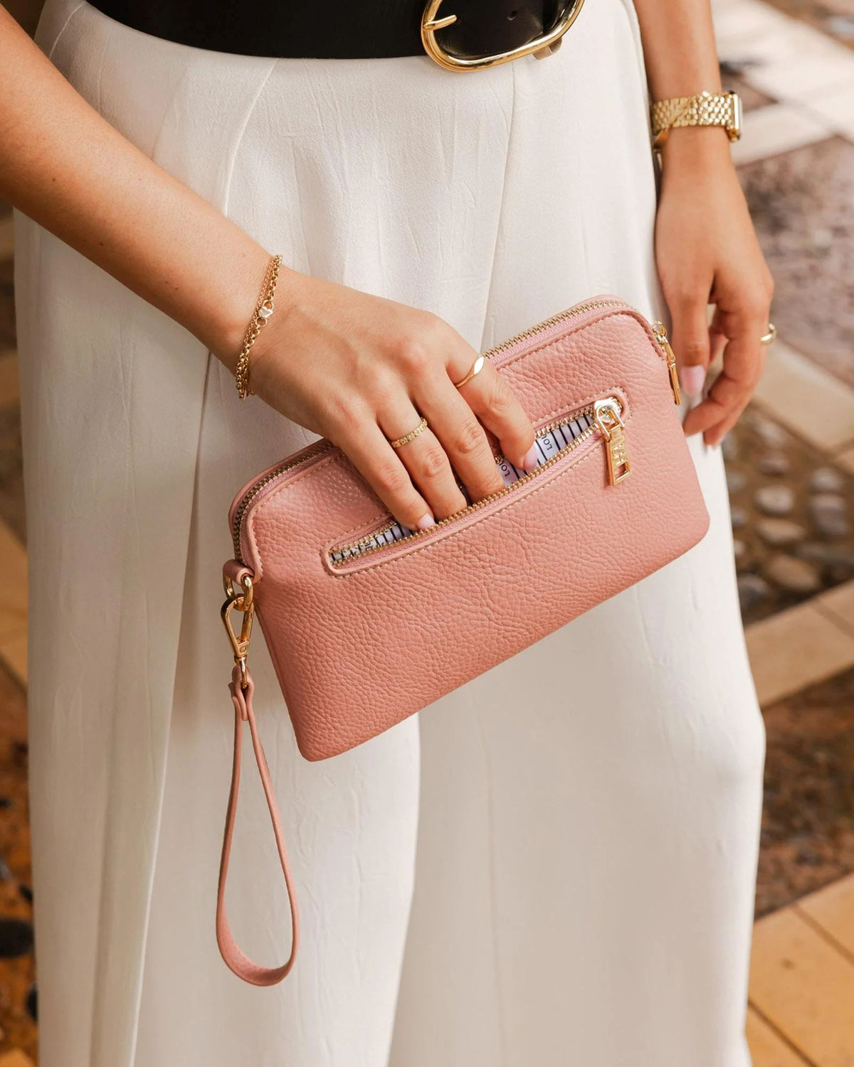 LOUNENHIDE Poppy Clutch - Spice HANDBAG - Zabecca Living