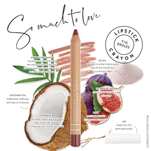 LÜK Natural Lipstick Crayon - Fig Brulee LIPSTICK - Zabecca Living