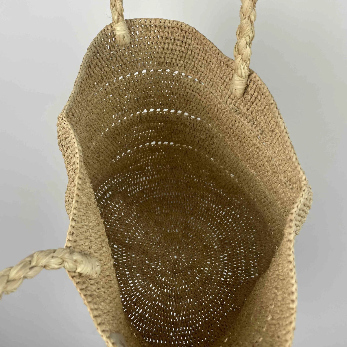 MADE IN MADA Alice MM 3 Laces Bag - Natural Beach Bag - Zabecca Living