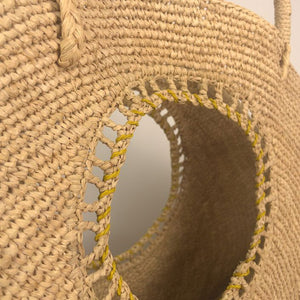 MADE IN MADA Bebisoa Bag - Natural and Yellow HANDBAG - Zabecca Living