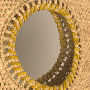 MADE IN MADA Bebisoa Bag - Natural and Yellow HANDBAG - Zabecca Living