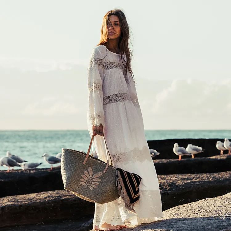 MADE IN MADA Penjy Mini Basket - Natural Silver Beach Bag - Zabecca Living