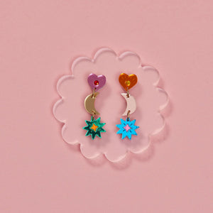 MARTHA JEAN Mia Earrings - Rainbow Earrings - Zabecca Living