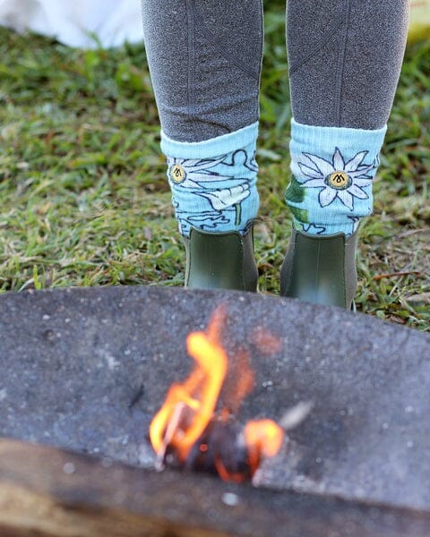 MENNIE Flannel Flower Socks Socks - Zabecca Living