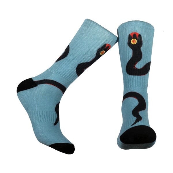 MENNIE Red Bellied Black Snake Socks Socks - Zabecca Living