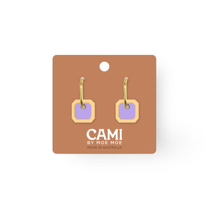 MOE MOE Cami Gem Earrings - Mellow/Mauve Earrings - Zabecca Living