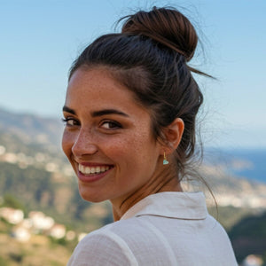 MOE MOE Cami Vovo Heart Earrings - Sea/Mint Earrings - Zabecca Living
