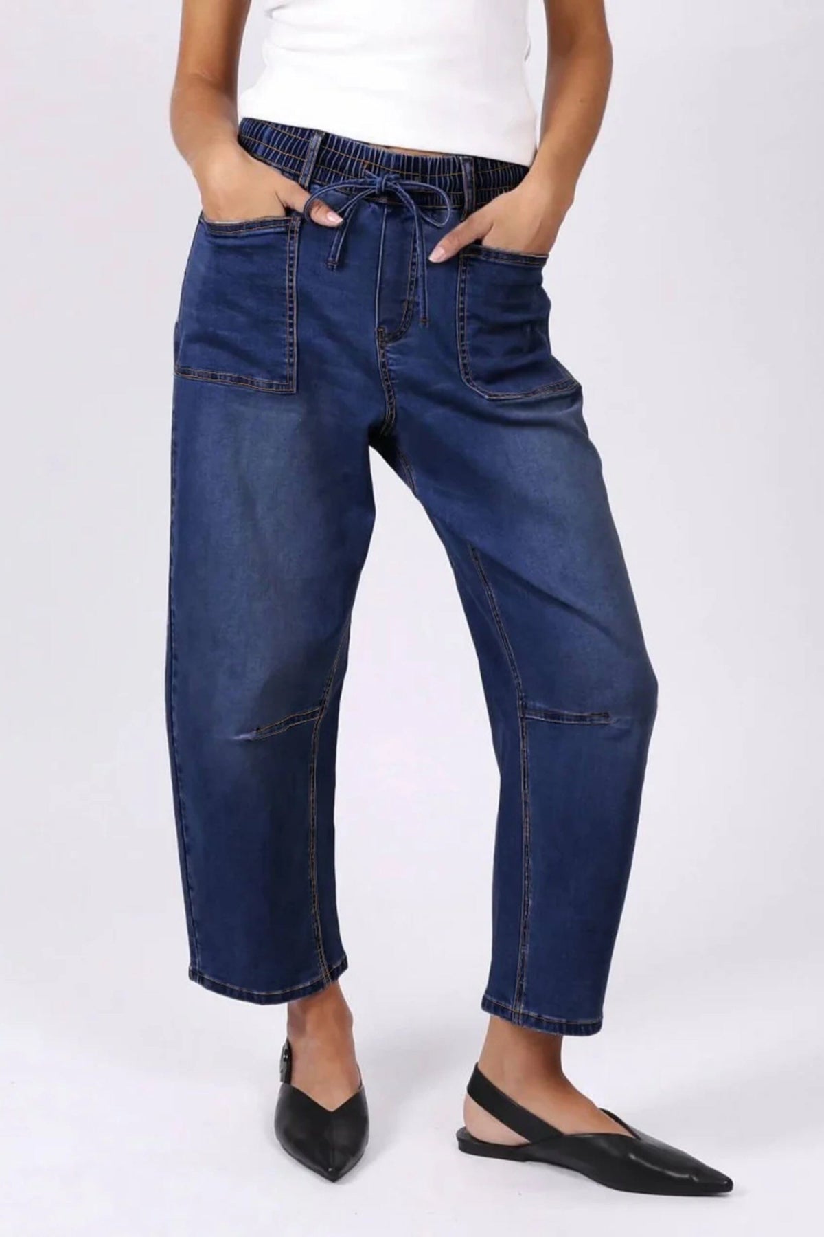 MONACO JEANS Leo Barrel Jeans - Ink JEANS - Zabecca Living