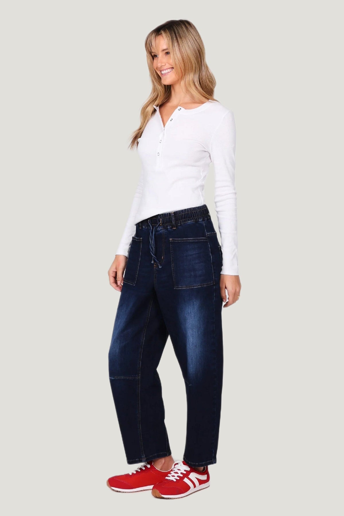 MONACO JEANS Leo Barrel Jeans - Ink JEANS - Zabecca Living