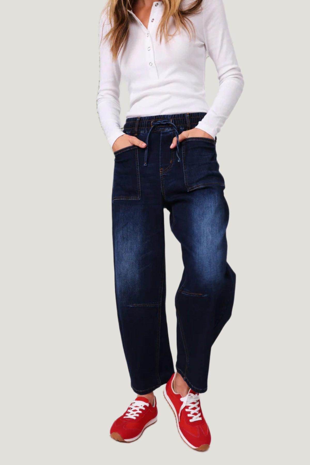 MONACO JEANS Leo Barrel Jeans - Ink JEANS - Zabecca Living