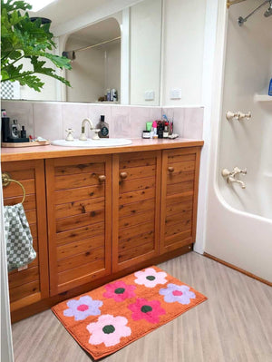 MOSEY ME Flowerbed Bath Mat BATHROOM - Zabecca Living