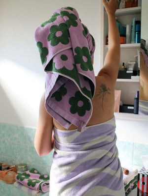 MOSEY ME Flowerbed Bath Towel BATHROOM - Zabecca Living