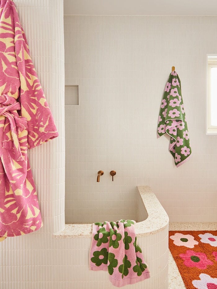 MOSEY ME Flowerbed Bath Towel BATHROOM - Zabecca Living