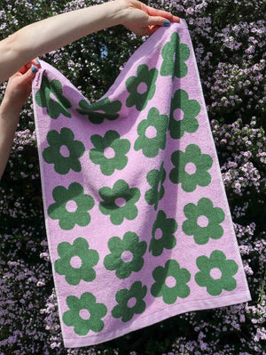MOSEY ME Flowerbed Hand Towel Hand Towel - Zabecca Living
