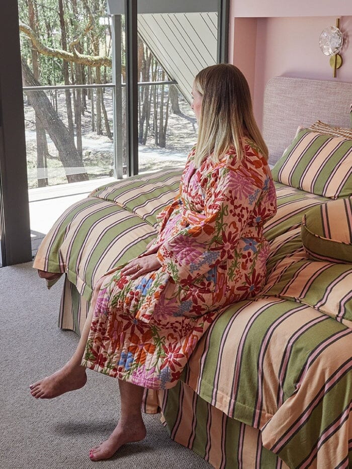 MOSEY ME Winter Garden Quilted Robe Sleepwear - Zabecca Living