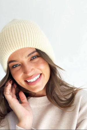 MOSK MELBOURNE Helsinki Beanie - Cream Beanie - Zabecca Living