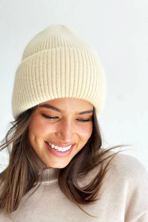 MOSK MELBOURNE Helsinki Beanie - Cream Beanie - Zabecca Living